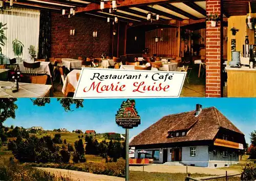 AK / Ansichtskarte 73890798 Faulenfuerst_Schluchsee Restaurant Cafe Marie Luise Gastraum Panorama 