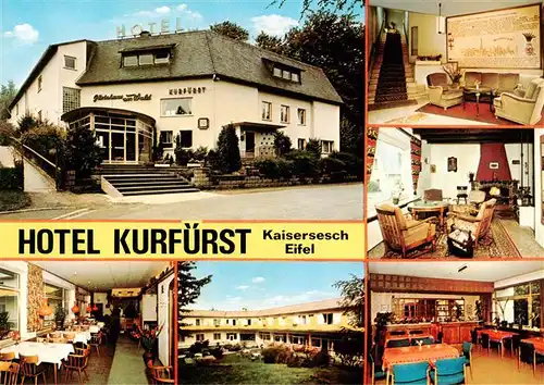 AK / Ansichtskarte  Kaisersesch Hotel Kurfuerst Gastraeume Kaminzimmer Kaisersesch