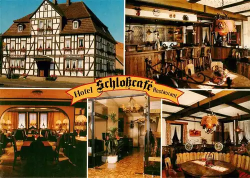 AK / Ansichtskarte  Ziegenhain_Hessen Hotel Schlosscafe Restaurant Gastraeume Bar Ziegenhain Hessen