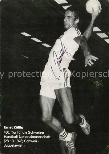 AK / Ansichtskarte  Handball Ernst Zuellig  