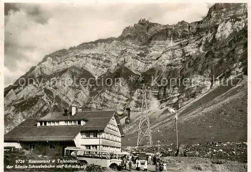 AK / Ansichtskarte  Postbus_Omnibus Schwaeg alp Saentis  