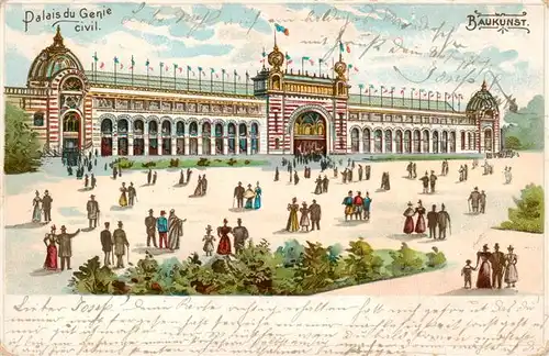 AK / Ansichtskarte  Exposition_Universelle_Paris_1900 Palais du Genie civil. Baukunst 