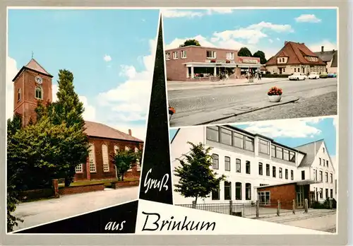 AK / Ansichtskarte  Brinkum_Bremen Kirche Lebensmittelgeschaeft Schule Brinkum Bremen