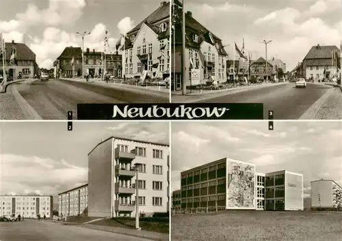 AK / Ansichtskarte 73890940 Neubukow Markt Am Panzower Weg Heinrich Schliemann Oberschule Neubukow