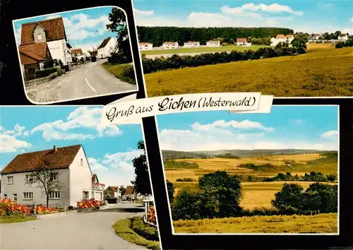 AK / Ansichtskarte 73890946 Eichen_Altenkirchen_Westerwald Strassenpartie Gasthaus Panorama 