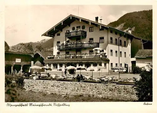 AK / Ansichtskarte  Ruhpolding Alpengasthaus Maiergschwendt Ruhpolding