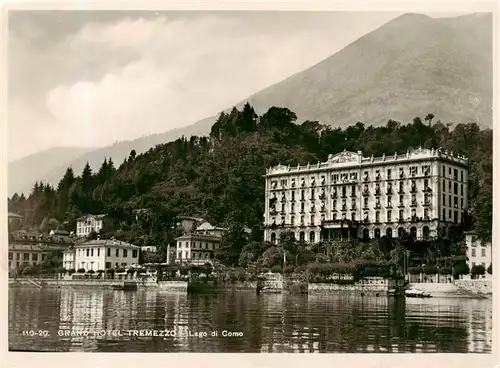 AK / Ansichtskarte 73891034 Tremezzo_Lago_di_Como_IT Grand Hotel 