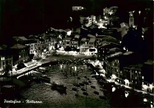 AK / Ansichtskarte 73891038 Portofino_Liguria_IT Notturna 