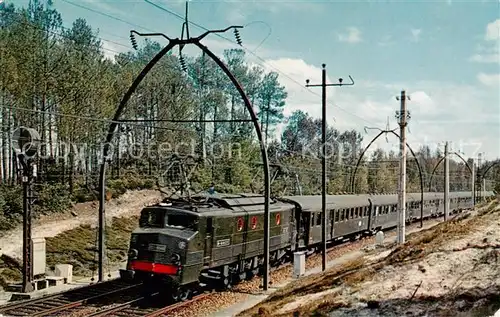 AK / Ansichtskarte  Eisenbahn_Railway_Chemin_de_Fer Landes Bordeaux Irun 