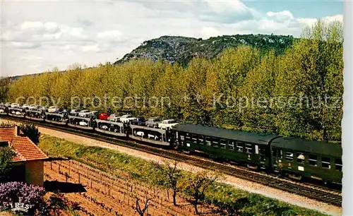 AK / Ansichtskarte  Eisenbahn_Railway_Chemin_de_Fer Train auto-couchettes S.N.C.F 1966 