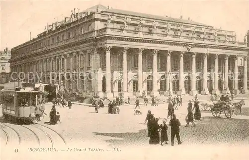 AK / Ansichtskarte  Eisenbahn_Railway_Chemin_de_Fer Bordeaux Le grand théâtre 