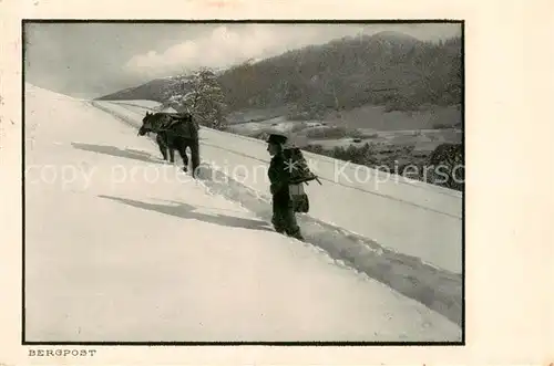 AK / Ansichtskarte  Post Bergpost Esel 