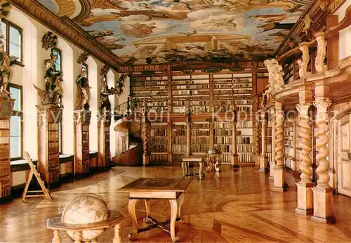 AK / Ansichtskarte  Bibliothek_Library Ehem. fuerstbischoefliche Residenz- und Universitaetsstadt Dillingen Donau Bibliothek Library