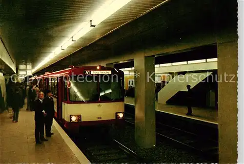 AK / Ansichtskarte 73891083 Eisenbahn_Railway_Chemin_de_Fer U-Bahn Frankfurt am Main 