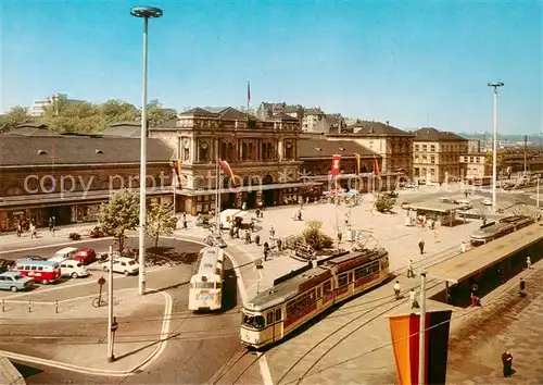 AK / Ansichtskarte 73891102 Eisenbahn_Railway_Chemin_de_Fer Mainz am Rhein Bahnhof 