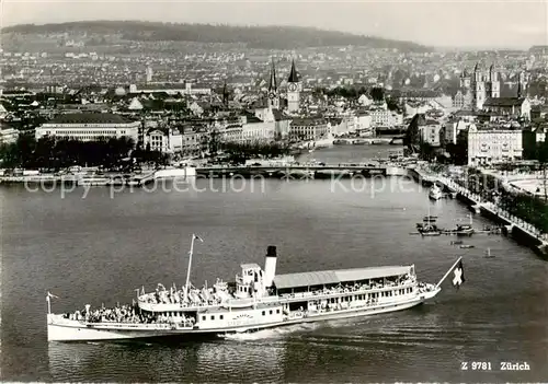 AK / Ansichtskarte  Schiffe_Binnenschifffahrt Zuerich 