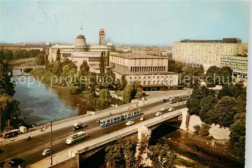 AK / Ansichtskarte  Eisenbahn_Railway_Chemin_de_Fer Muenchen Ludwigsbruecke Deutsches Museum 