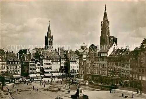 AK / Ansichtskarte  Eisenbahn_Railway_Chemin_de_Fer Strasbourg Place Kléber 