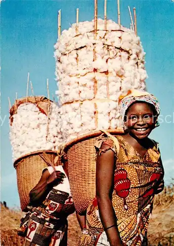 AK / Ansichtskarte 73891160 Handarbeit Wolle Ernte Afrika 
