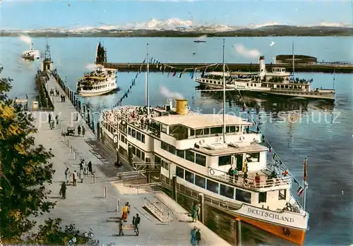 AK / Ansichtskarte  Schiffe_Binnenschifffahrt Konstanz Hafen 