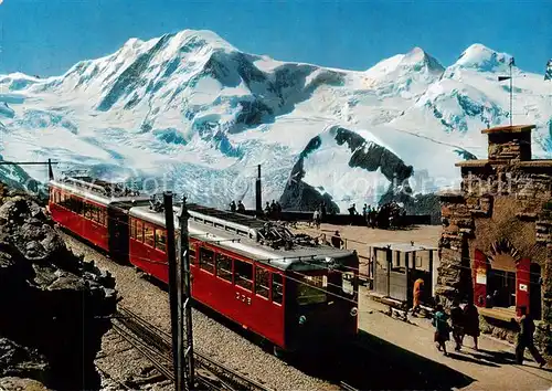 AK / Ansichtskarte 73891165 Zahnradbahn_Rack_Railway-- Zermatt Schweiz 