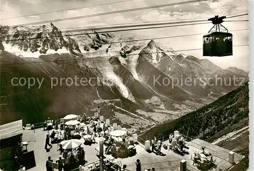 AK / Ansichtskarte 73891180 Sessellift_Chairlift_Telesiege Vallée de Chamonix Station de Planpraz 