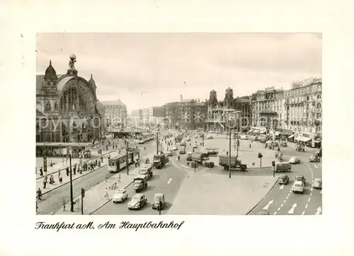 AK / Ansichtskarte  Eisenbahn_Railway_Chemin_de_Fer Frankfurt am Main Hauptbahnhof 