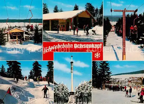 AK / Ansichtskarte  Sessellift_Chairlift_Telesiege Schwebenbahn Ochsenkopf im Fichtelgebirge 