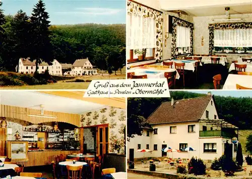 AK / Ansichtskarte 73891215 Nassau_Lahn Gaststaette Pension Obermuehle Gastraeume Terrasse Nassau_Lahn