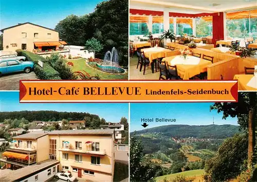 AK / Ansichtskarte 73891227 Seidenbuch Hotel Cafe Bellevue Gastraum Panorama Seidenbuch