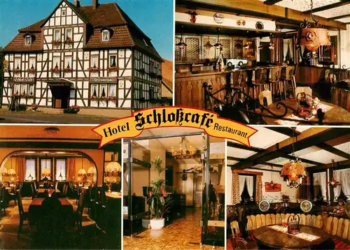 AK / Ansichtskarte 73891232 Ziegenhain_Hessen Hotel Landgraf Schlosscafe Restaurant Gastraeume Bar Ziegenhain Hessen