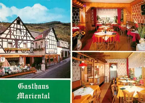 AK / Ansichtskarte 73891254 Kamp-Bornhofen_Rhein Gasthaus Mariental Gastraeume 