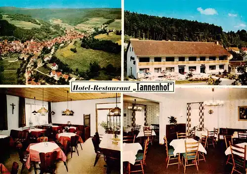 AK / Ansichtskarte 73891260 Heigenbruecken Panorama Hotel Restaurant Tannenhof Gastraeume Heigenbruecken