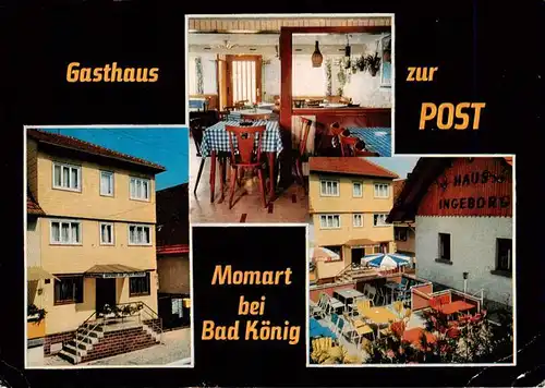 AK / Ansichtskarte  Momart Gasthaus zur Post Gaststube Terrasse Momart