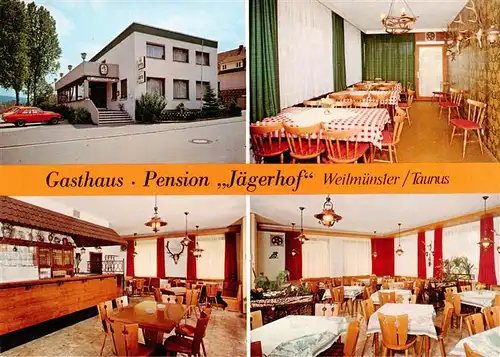 AK / Ansichtskarte  Weilmuenster Gasthaus Pension Jaegerhof Gastraeume Weilmuenster