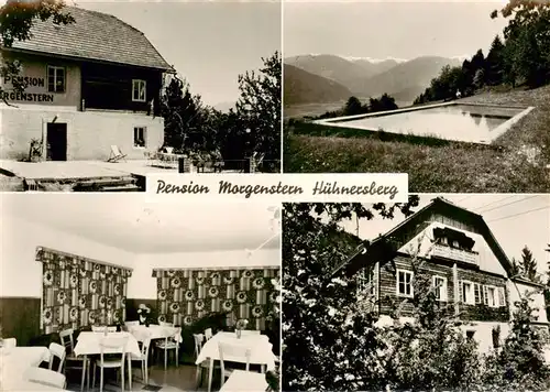 AK / Ansichtskarte  Lendorf_Drautal_Kaernten_AT Pension Morgenstern Huehnersberg Gaststube Pool 