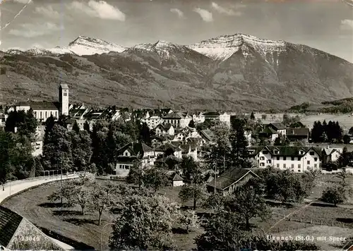 AK / Ansichtskarte  Uznach_SG Panorama Alpen 