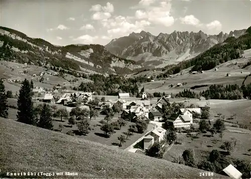 AK / Ansichtskarte  Ennetbuehl_SG Panorama Blick gegen Saentis Appenzeller Alpen 