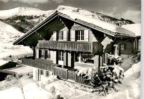 AK / Ansichtskarte  Lenk_Simmental Chalet Chutz Winterlandschaft Alpen Lenk Simmental