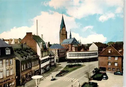 AK / Ansichtskarte  Castrop-Rauxel Biesenkamp-Wittener Strasse und Lambertikirche Castrop-Rauxel