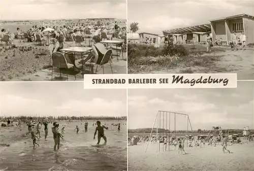 AK / Ansichtskarte 73891459 Magdeburg Strandbad Barleber See Bungalows Magdeburg