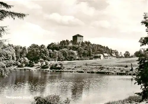 AK / Ansichtskarte  Harzgerode Panorama am Wasserturm Harzgerode