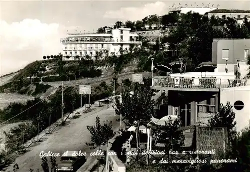 AK / Ansichtskarte  Gabicce_Mare_IT il dolce colle con i moi debiziosi bar e ristoranti e dai meravigliosi panorami 