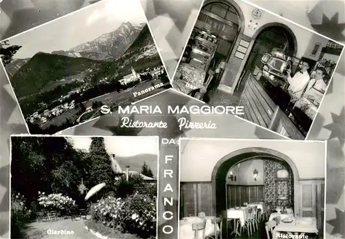 AK / Ansichtskarte 73891543 Santa_Maria_Maggiore Ristorante Pizzeria Da Franco Panorama Giardino Santa_Maria_Maggiore