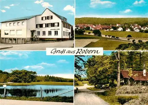 AK / Ansichtskarte 73891675 Robern_Fahrenbach Gasthof Pension zum Loewen Panorama Gondelteich 