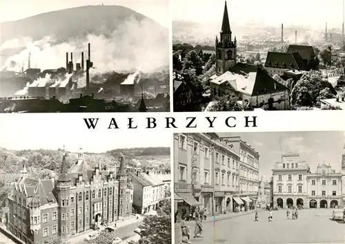 AK / Ansichtskarte 73891726 Walbrzych_Waldenburg_Schlesien_PL Widok ogolny Siedziba Miejskiej Rady Narodowej Rynek 