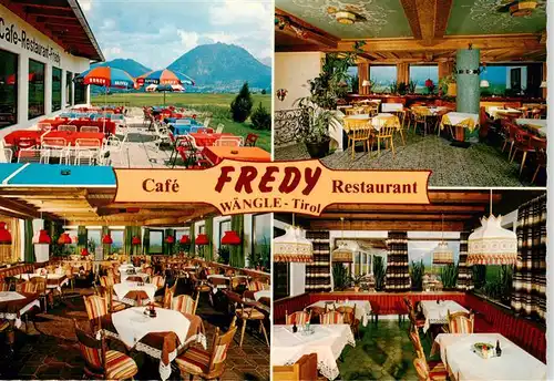 AK / Ansichtskarte 73891768 Waengle Cafe Fredy Restaurant Gastraeume Terrasse Waengle