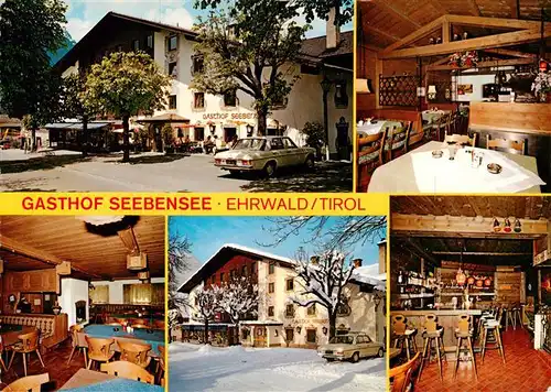 AK / Ansichtskarte  Ehrwald_Tirol_AT Gasthaus Seebensee Gastraeume Bar 