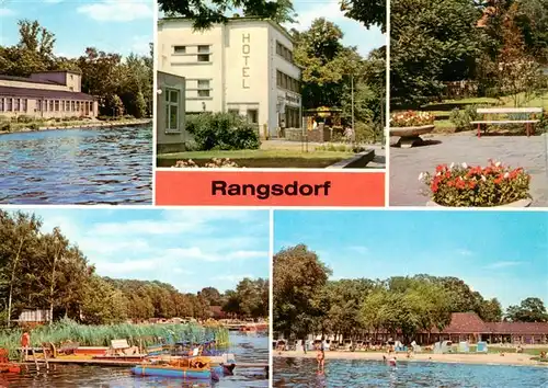 AK / Ansichtskarte 73891785 Rangsdorf Seebad Casino am Rangsdorfer See Hotel Rangsdorfer Hof Campingplatz Freibad Rangsdorf