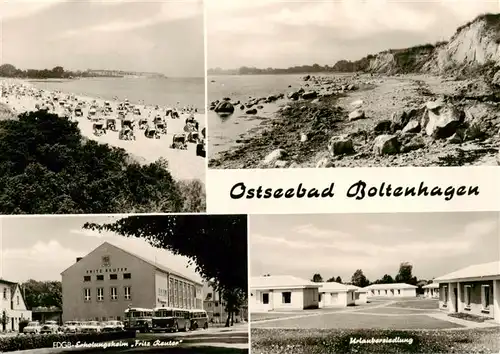 AK / Ansichtskarte  Boltenhagen_Ostseebad Strandpartien  FDGB Erholungsheim Fritz Reuer Urlaubersiedlung Boltenhagen_Ostseebad